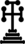 Byzantine Calvary cross potent (transparent).png