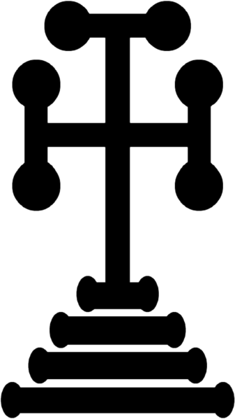 Byzantine Calvary cross potent (transparent)