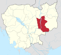 Cambodia Kratié Province locator map.svg