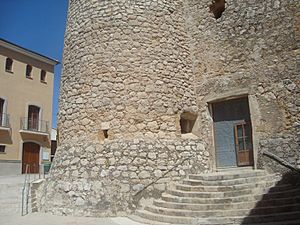 Archivo:Castell-Església parroquial de Sant Miquel Arcàngel de Murla (Marina Alta, Alacant)