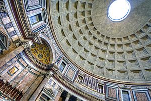 Archivo:Ceiling of the Pantheon, Rome