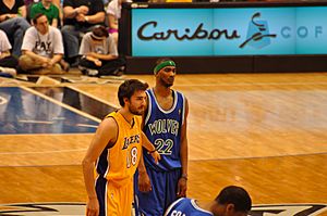 Archivo:Corey Brewer Sasha Vujacic