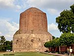 Dhamekh Stupa, Sarnath, originally built by Ashoka in 249 BC.jpg