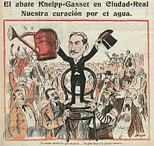 Archivo:El abate Kneipp-Gasset en Ciudad Real - Nuestra curación por el agua, de Moya