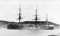 Archivo:Frigate Vitoria 1885 in Mahon