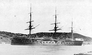 Archivo:Frigate Vitoria 1885 in Mahon