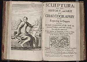 Archivo:Frontispiece Sculptura or the History and Art of Chalcography by John Evelyn 1662
