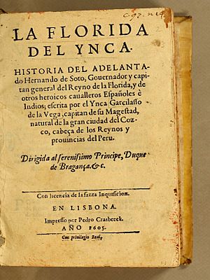 Archivo:Garcilaso de la Vega La Florida Del Ynca title page 1605