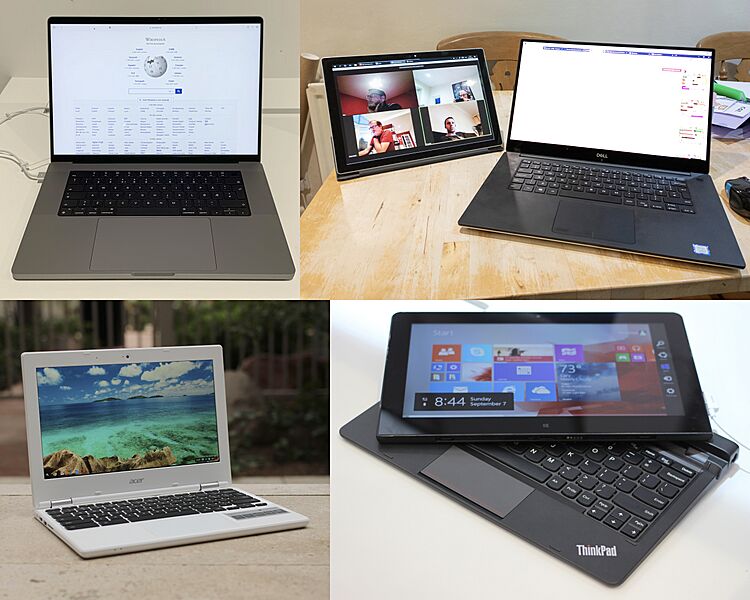 Laptop collage