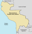 Mapa Reino Unido Ecuador Perú y Bolivia