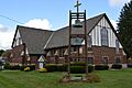 Methodist church in Tudor Revival styling