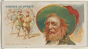 Michael Le Basque, Each Man with a Prisoner, from the Pirates of the Spanish Main series (N19) for Allen & Ginter Cigarettes MET DP835015.jpg