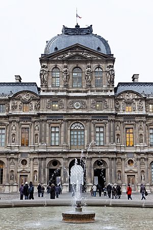 Archivo:Paris - Palais du Louvre - Pavillon de l'horloge - PA00085992 - 001