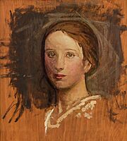 Portrait of Elsie Birch by Abbott Handerson Thayer