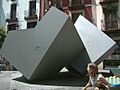 2 gaineko 1, multzo hirukoitza - Conjunción ternaria 1 sobre 2 (Jorge Oteiza)