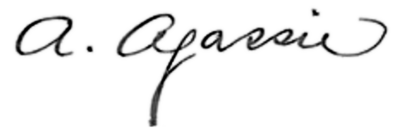 Alexander Agassiz signature