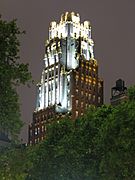 American Radiator Building at night