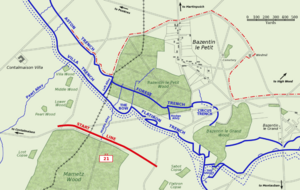 Archivo:Bazentin le Petit 14 July 1916 map
