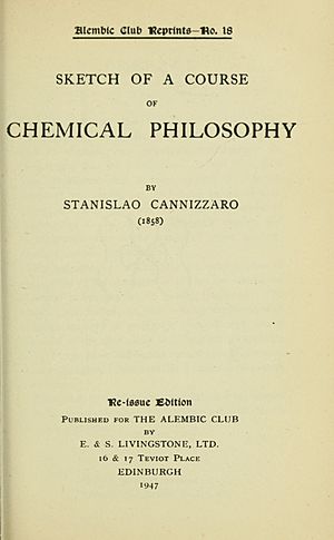Archivo:Cannizzaro, Stanislao – Sunto di un corso di filosofia chimica, 1947 – BEIC 7791475