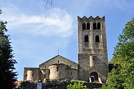 Castell de Vernet. St. Martí del Canigó Abbey. Apse. 11th C. (20405529759)