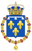 Coat of Arms of Ferdinand Philippe, Prince Royal of France (Order of the Golden Fleece).svg