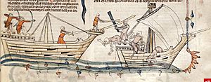 Archivo:Combat de deux nefs medievales