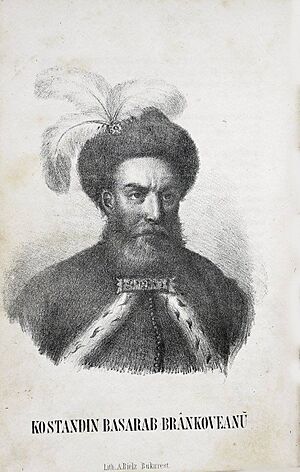 Archivo:Constantin Brâncoveanu - litografie de A. Bielz