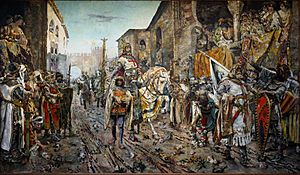 Archivo:Entrada triunfal en Valencia de Jaime I el Conquistador (Museo del Prado)