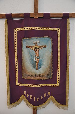 Estandarte de la Cofradía del Santísimo Cristo de la Paz de Genicera