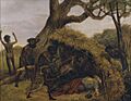 Eugene Scott - Natives discovering the body of William John Wills, the explorer, at Coopers Creek, June 1861, 1862