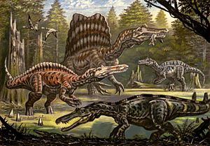 Archivo:Four spinosaurids by Abelov2014