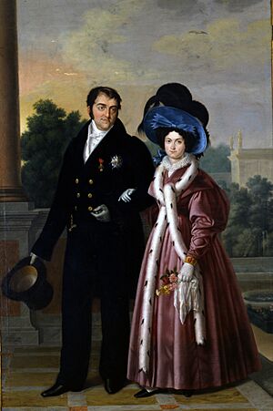 Archivo:King Ferdinand VII and Queen Maria Christina of Spain