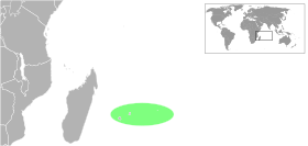 Localización de las islas Mascareñas