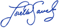Loretta Sanchez's Signature