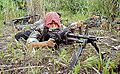 MILF militant lying prone