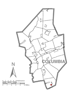Map of Centralia, Columbia County, Pennsylvania Highlighted.png