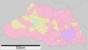 Archivo:Map of Saitama Prefecture Ja