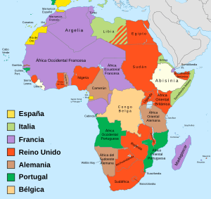 Archivo:Mapa del África colonial (1914)
