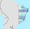 Mapa do Brasil em 1534
