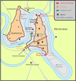 Archivo:Medieval Tarnovo map SVG-es