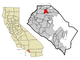 Orange County California Incorporated and Unincorporated areas Placentia Highlighted.svg