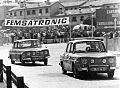 Ricardo Muñoz y Salvador Cañellas, Copa Renault TS en el circuito urbano de Alcañiz - 1969