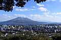 Sakurajima -城山展望台より