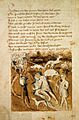 Siegfrieds Tod rechts neben Siegfried steht sein Moerder Hagen mit dem Bogen Hundeshagenscher Kodex