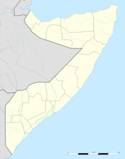 Barāwe ubicada en Somalia
