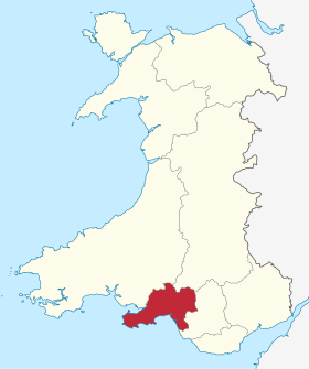 West Glamorgan Preserved County in Wales.svg