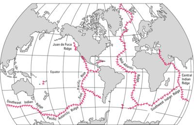 Archivo:World Distribution of Mid-Oceanic Ridges