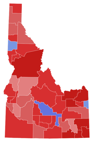 Archivo:2020 United States Senate election in Idaho results map by county