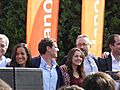 Albert Rivera e Inés Arrimadas, del partido Ciudadanos en un acto en Madrid, en octubre de 2015