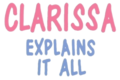 Clarissa Explains It All Logo